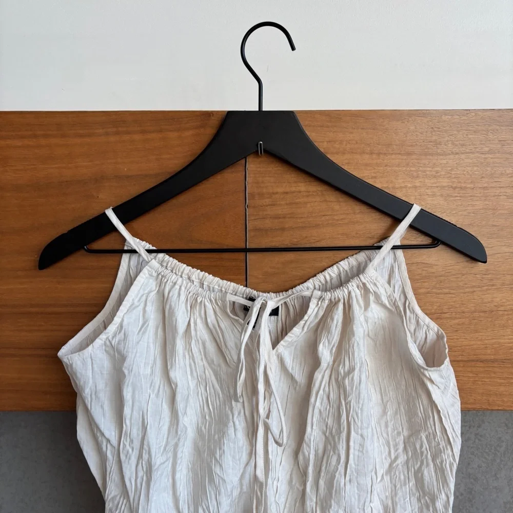 J. Crew Crinkled tank top, Size L